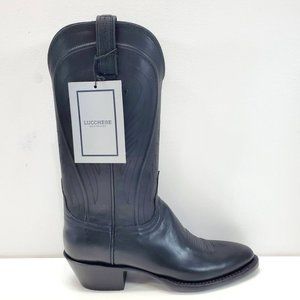 Lucchese "Summer" Size 8.5B Women's Boots, Black Burn Ranch